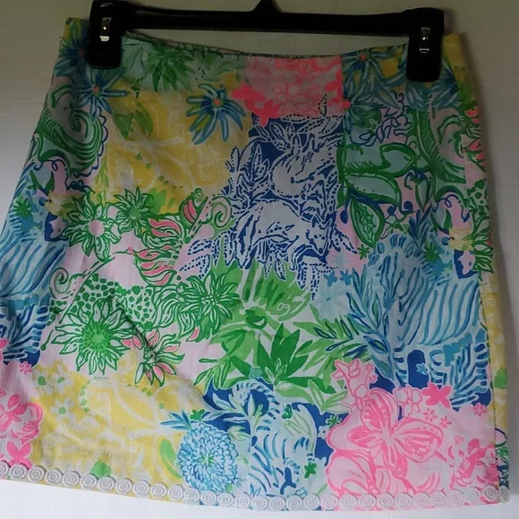 Lilly Pulitzer Skort. Beach Multi Color. Size 0 (28" waist) New W/O Tag - Picture 4 of 8